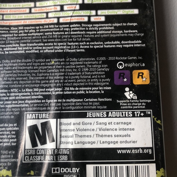 RED DEAD REDEMPTION UNDEAD NIGHTMARE XBOX 360 no manual or map - Picture 5 of 7